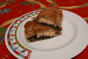 Somon cu spanac in crusta de foietaj