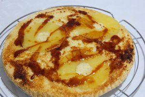 Desert tort cu ananas, nuca de cocos si mandarine
