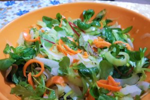 Salata de cruditati la spiralizator