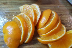Somon cu mandarine in stil asiatic