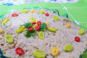 Salata de vinete cu praz si patrunjel