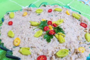 Salata de vinete cu praz si patrunjel