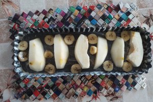 Desert prajitura cu pere cu banane