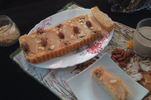 Desert prajitura cu pere cu banane