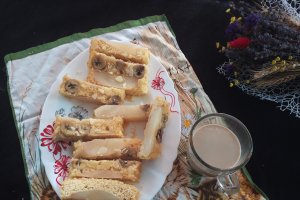 Desert prajitura cu pere cu banane