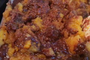 Desert prajitura cu dovleac si ciocolata (fara gluten, low carb)