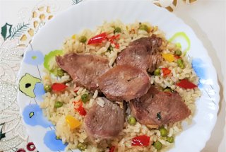 Muschiulet de porc cu orez