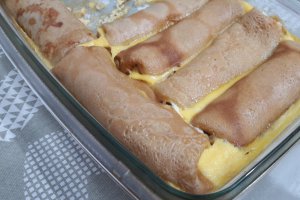 Desert clatite cu branza la cuptor