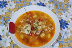 Ciorba de peste cu dovlecel