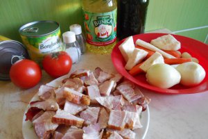 Mancare de mazare cu afumatura