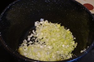 Tarta rapida cu carne si praz