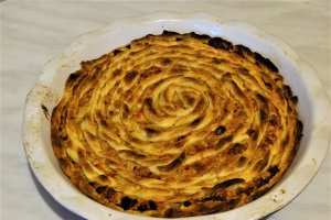 Tarta rapida cu carne si praz