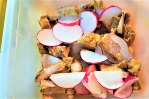 Salata de rucola cu friptura de porc
