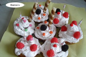 Muffins (briose) decorate
