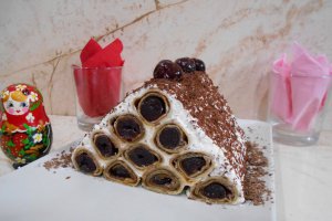 Desert Cusma lui Guguta, din clatite si frisca