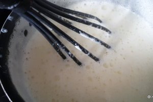Desert crema engleza cu lapte de cocos