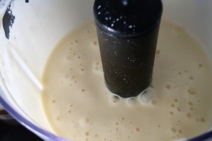 Desert crema engleza cu lapte de cocos