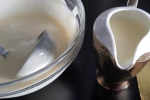 Desert crema engleza cu lapte de cocos
