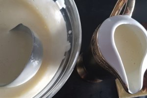 Desert crema engleza cu lapte de cocos