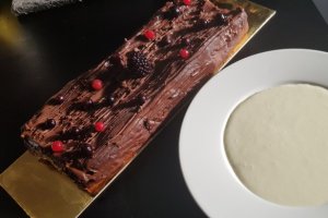 Desert crema engleza cu lapte de cocos
