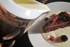 Desert crema engleza cu lapte de cocos