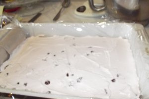 Desert prajitura cu visine si foi pandispan cu cacao