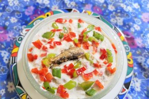 Crema cu sprot afumat si iaurt grecesc