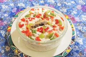 Crema cu sprot afumat si iaurt grecesc