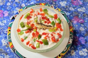 Crema cu sprot afumat si iaurt grecesc