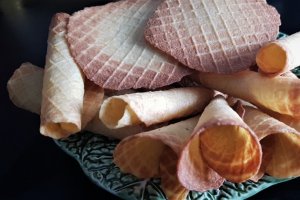 Desert vafe crocante dulci ( reteta fara gluten)