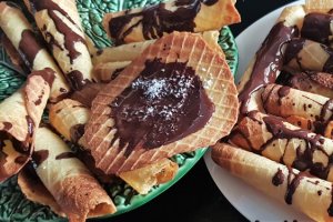 Desert vafe crocante dulci ( reteta fara gluten)