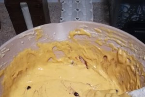 Desert prajitura cu dovleac, crema de frisca si mascarpone