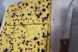 Desert prajitura cu dovleac, crema de frisca si mascarpone