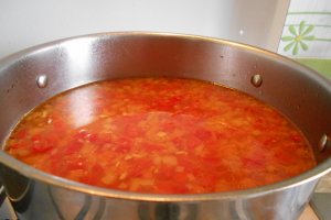 Ciorba de legume, dreasa cu smantana si acrita cu moare