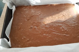 Desert negresa cu cirese negre si nuca de cocos