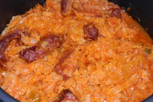 Varza calita cu afumatura la Multicooker-ul Crock-Pot Express