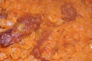 Varza calita cu afumatura la Multicooker-ul Crock-Pot Express
