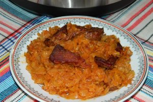 Varza calita cu afumatura la Multicooker-ul Crock-Pot Express
