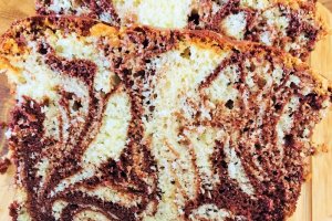 Desert chec marmorat cu cacao