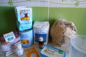 Desert tort din biscuiti, de post