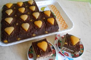 Desert tort din biscuiti, de post