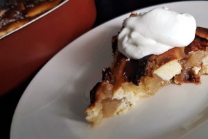Desert prajitura cu mere si faina de cocos (fara gluten, low carb)