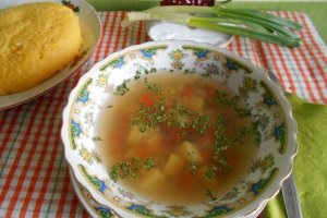 Bors dietetic cu cartofi