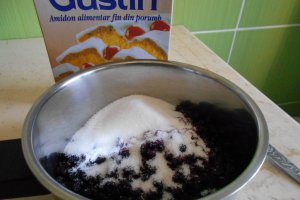 Tort cu crema de mascarpone si jeleu de afine - 3 ani de bucataras