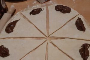 Desert cornuri cu Nutella