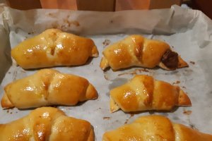 Desert cornuri cu Nutella