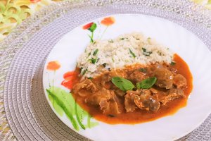 Mancare de pipotele cu busuioc si orez