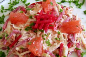Salata din piept de pui cu grapefruit