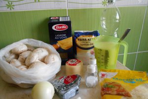 Lasagna cu ciuperci si sos bechamel