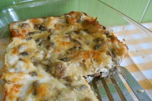 Lasagna cu ciuperci si sos bechamel
